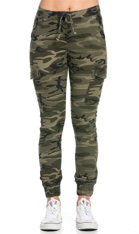 Drawstring Camouflage Cargo Jogger Pants Plus Sizes Available