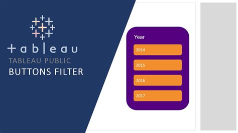 Tableau Tutorial Create Custom Buttons Filter Like Excel Slicer In