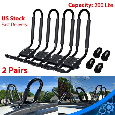 Ys Shop店特別価格2 Pairs Crossbar， J Bar Truck Rack Car Canoe And Suv Roof Car On Mount Surfboard