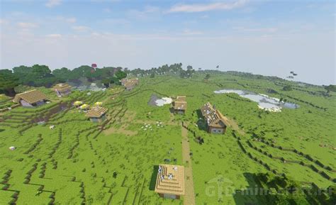 "Plain with an Abandoned Village" seed for Minecraft 1.17.1/1.16.5/1.15.2/1.14.4