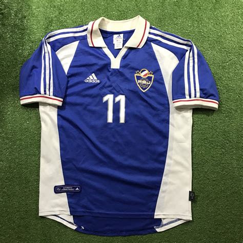 Yugoslavia Home Camiseta De Fútbol 2000 2001