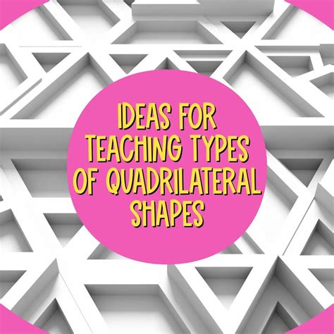 5 Ideas For Teaching Types Of Quadrilateral Shapes Curious Classroom Adventures