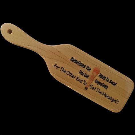 Maple Wood Spanking Paddle 13 34 X3 12 X 12 Swat Repeatedly To Get Message Etsy