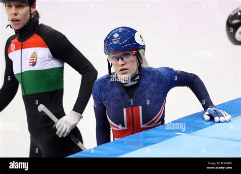 Great Britains Elise Christie Leaves The Ice After Being Disqualified