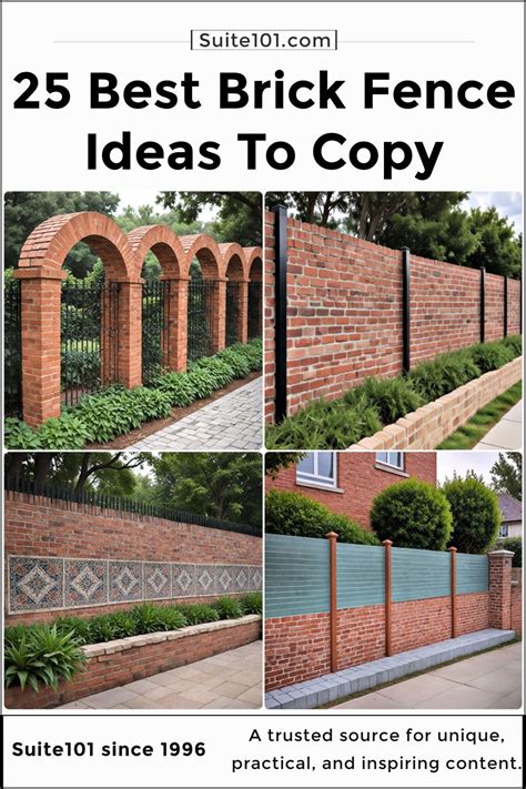 25 Brick Fence Ideas That Enhance Your Property