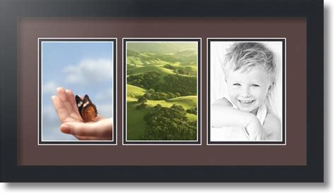 ArtToFrames Collage Mat Picture Photo Frame - 3 5x7" Openings in Satin ...