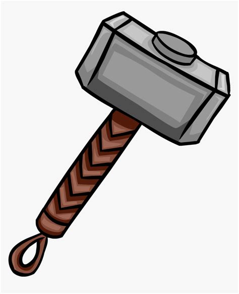 Mjolnir - Thor Hammer Clipart, HD Png Download - kindpng