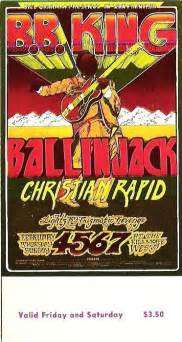 B B King Ballin Jack Fillmore West Concert Posters Fillmore