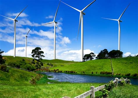 Premium Photo Wind Turbine Farm In Beautiful Nature Landscape