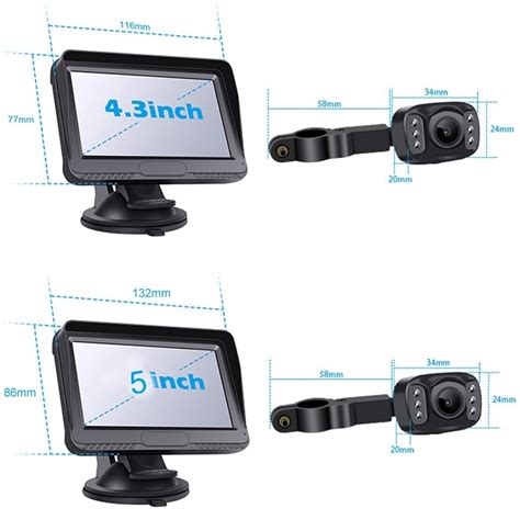 5 Inch Car Small Baby Monitor Hd Display Night Vision Camera
