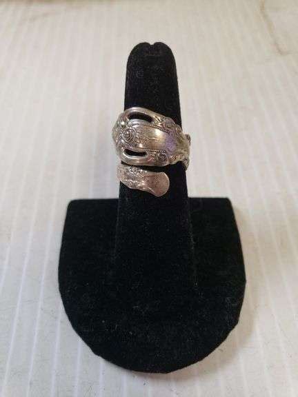 Vintage Sterling Silver Spoon Ring Size 7 Trice Auctions