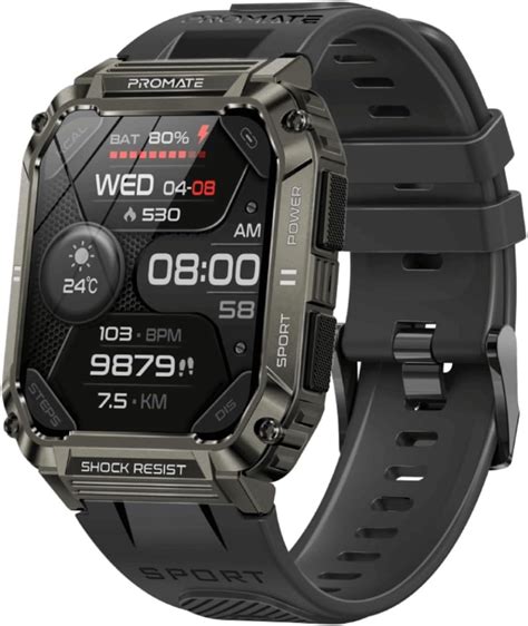 Amazon In Buy Promate Xwatch S19 Rugged Smart Watch For Men 1 95