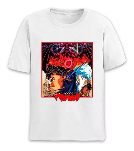 Camiseta Basica Anime Berserk Poster Coração Devil Parcelamento sem juros