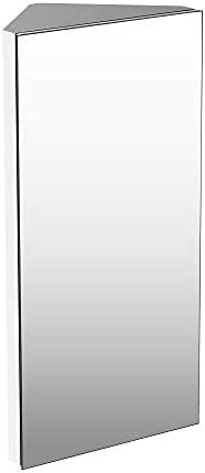 Croydex Simplicity Self Assembly Door Corner Mirror Cabinet Fsc Mdf