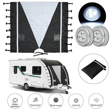 Caravan Front Towing Cover Protector Universal Waterproof Shield Guard