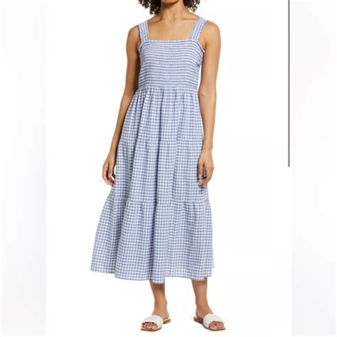 Beachlunchlounge Dresses Beachlunchlounge Elisa Blue Gingham