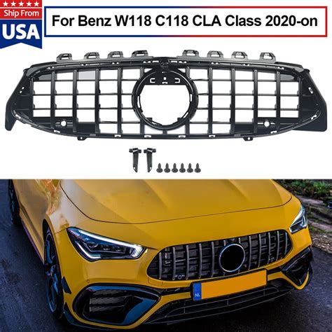 GT R Front Grille For Mercedes Benz CLA W118 C118 CLA35 AMG 2020 ON