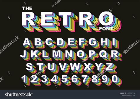 Retro Alphabet Fonts