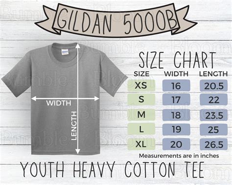 Gildan Size Chart 5000b Youth Sizing T Shirt Mockup Gildan Tshirt 5000b