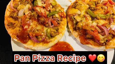 Pan Pizza Recipe Pizza Sauce Pizza Dough Pan Pizza How To Make Pizza At Home Food S