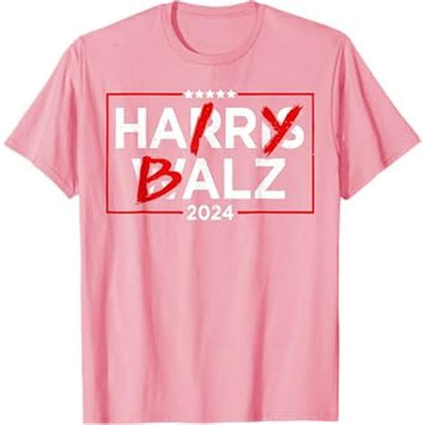 Funny Harris Walz 24 Hairy Balz 2024 Meme Democratics Vote T Shirt