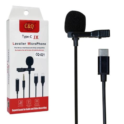 Купить Петличный микрофон CQ021 Type-C, E40-10 в интернет-магазине ...
