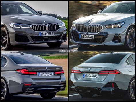 Bild Vergleich Neuer Bmw 5er G60 Trifft Vorgänger G30 Lci