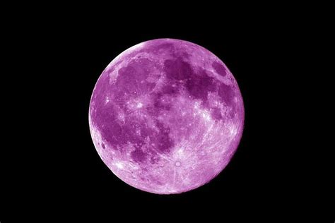 Descarga gratis Luna morada mística luna morada noche Fondo de