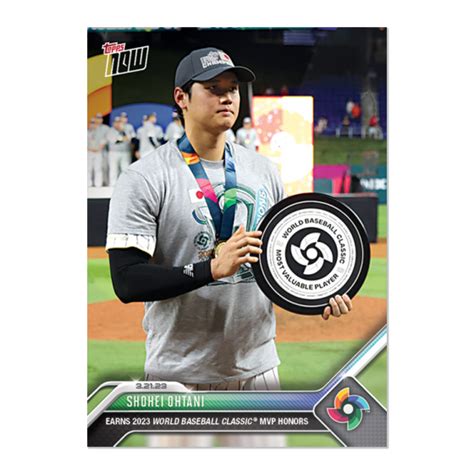 Shohei Ohtani 2023 World Baseball Classic TOPPS NOW Card 73 PR 17071