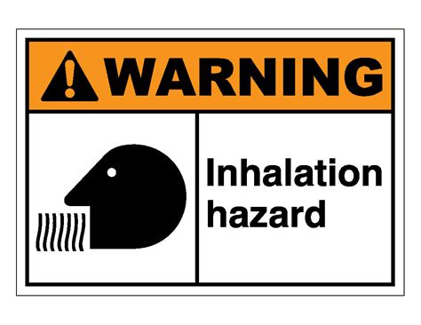 Warning Inhalation Hazard Sign Veteran Safety Solutions