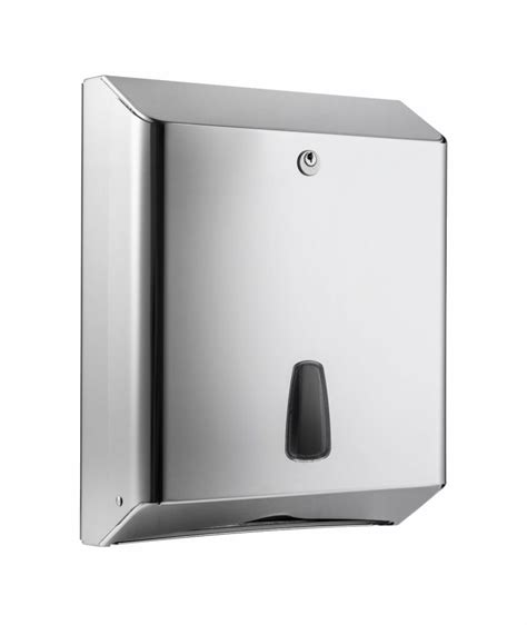 802 Polished Stainless Steel TOWEL PAPER DISPENSER ST STEEL Mar Plast