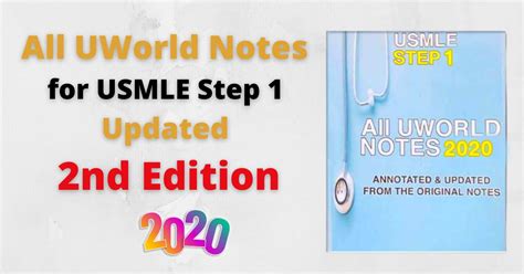 Uworld Notes For USMLE Step 1 Updated Second Edition 2020