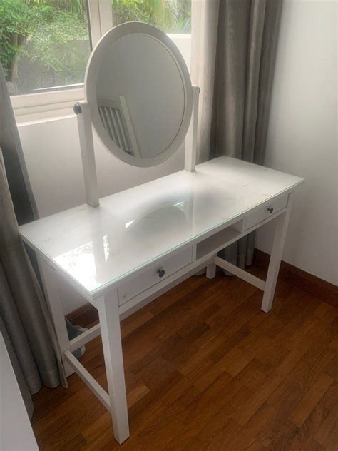 IKEA dressing table with mirror, Furniture & Home Living, Furniture ...