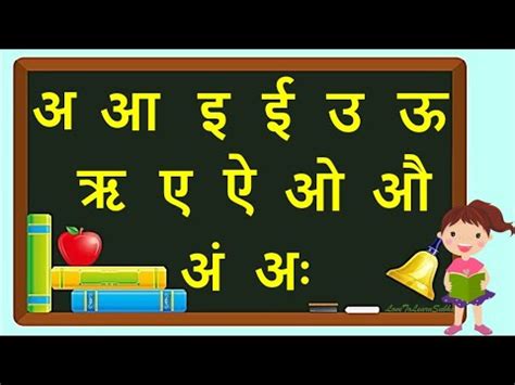 Learn Hindi Vowels Swar हद सवरमल Hindi Alphabets Hindi