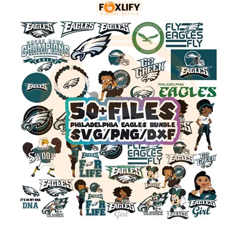 Philadelphia Eagles Nfl Team Svg Bundle Files For Cricut