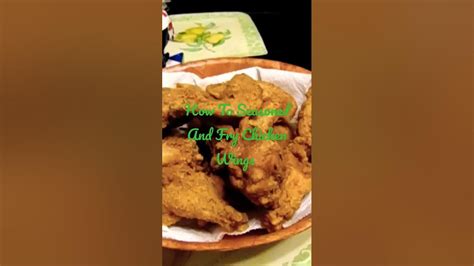 How To Season And Fry Chicken Wings Youtube