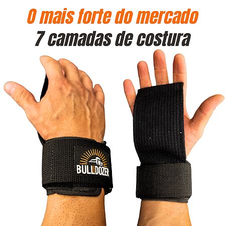 Strap Gancho Musculação Profissional Academia Monster Bulldozer