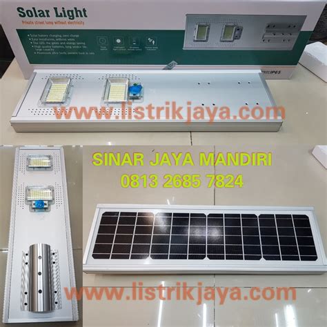 Jual Lampu Pju Led 100 Watt Solarcell Tenaga Surya Sinar Jaya Mandiri