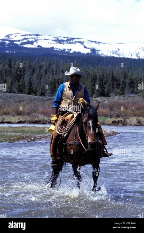 United States Wyoming Dubois Dude Ranch Triangle C Ranch Wrangler
