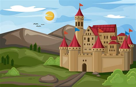 Medieval Kingdoms Landscape View 7403687 Vector Art at Vecteezy