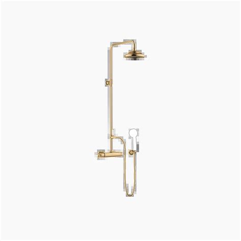 Madison Brushed Durabrass Kt Gold Shower Faucets Showerpipe With