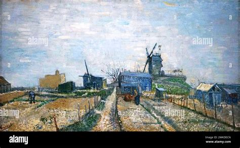 Montmartre Windmills And Allotments 1887 By Vincent Van Gogh 1853