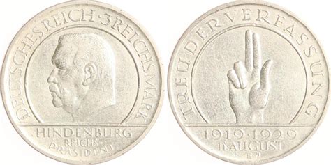 Weimarer Republik Reichsmark E Verfassung Sehr Sch N