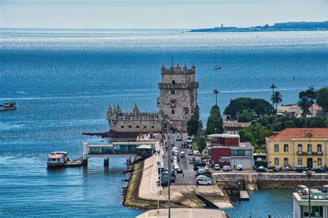 Torre De Belem De Santo Vincente Pelo Mar Em Lisboa Portugal Fotografia