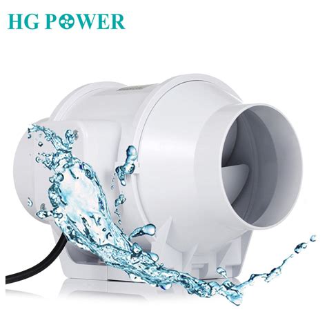 4 Silent Inline Ducted Fan Air Extractor Blower Booster 220v Bathroom