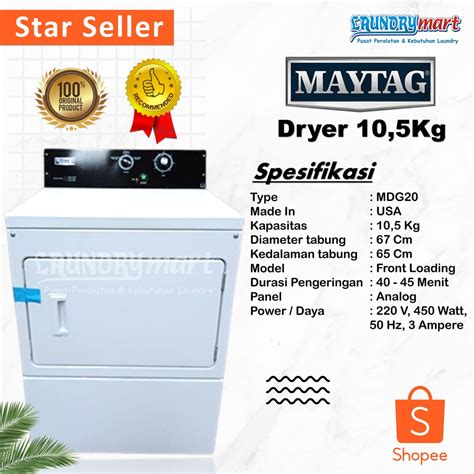 Jual DRYER MESIN PENGERING MAYTAG 10 5 KG MDG20 Shopee Indonesia