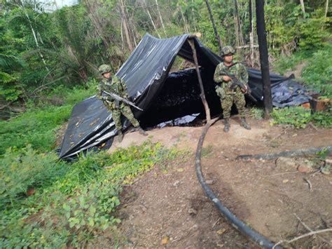 Ejército Inhabilitó Siete Refinerías Ilegales Para La Destilación De