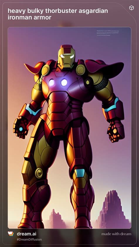 The Iron Man Character Is Standing In Front Of A Purple Sky