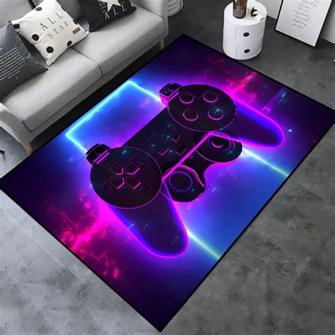 Large Video Gaming Carpets Gamepad Controller Home Decor