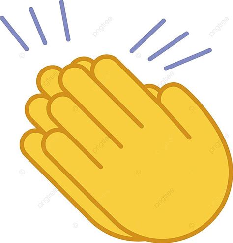 Clapping Hands Emoji Color Icon Language Cartoon Human Vector, Cartoon ...